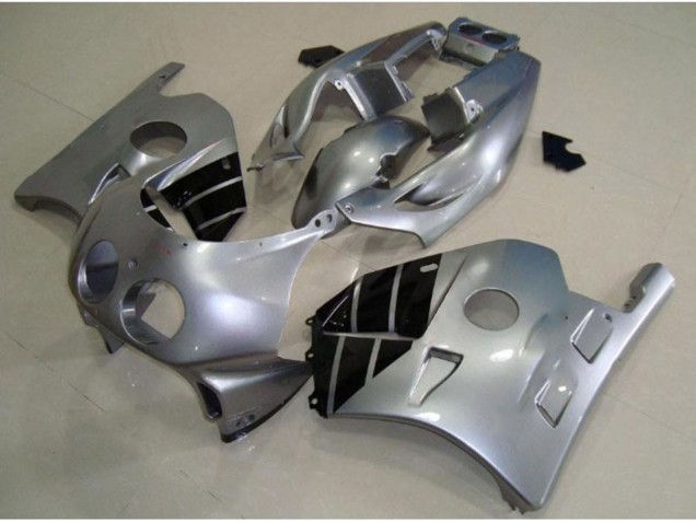 1990-1998 Silver and Black Honda CBR250RR Motorcycle Fairing UK 1990-1998 Silver and Black Honda CBR250RR Motorcycle Fairing UK