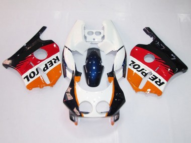 1990-1998 White Repsol Honda CBR250RR Motorcycle Fairing UK