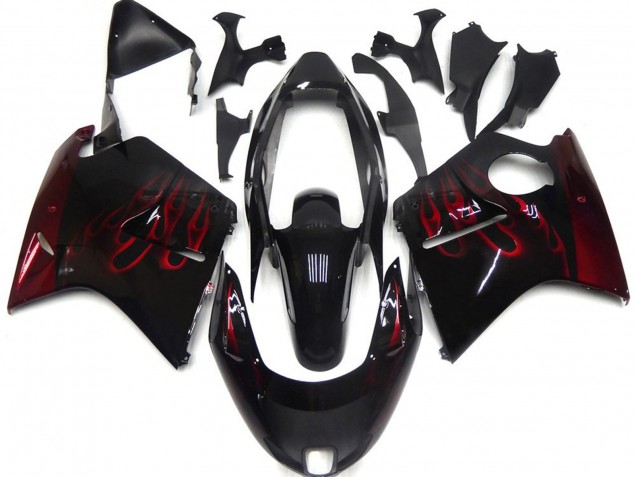 1996-2007 Deep Red Flame Honda CBR1100XX Motorcycle Fairing UK 1996-2007 Deep Red Flame Honda CBR1100XX Motorcycle Fairing UK