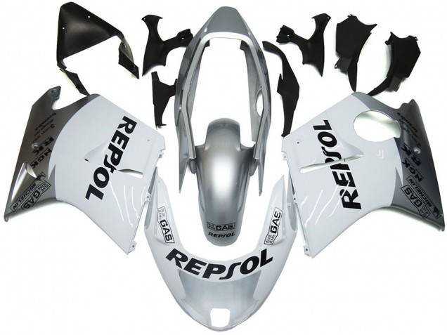 1996-2007 Silver White Repsol Honda CBR1100XX Motorcycle Fairing UK 1996-2007 Silver White Repsol Honda CBR1100XX Motorcycle Fairing UK