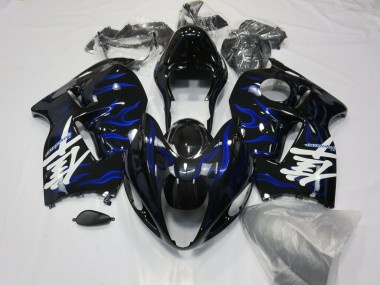 1997-2007 Blue Swirl Suzuki GSXR 1300 Motorcycle Fairing UK