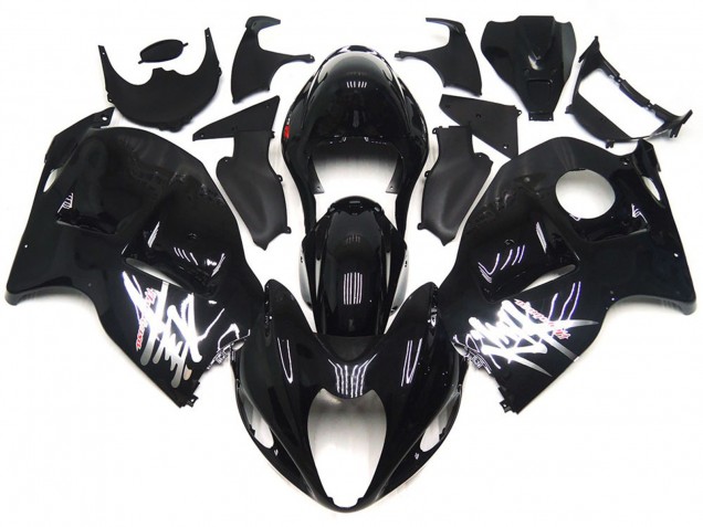 1997-2007 Gloss Black w Silver Decals Suzuki GSXR 1300 Motorcycle Fairing UK 1997-2007 Gloss Black w Silver Decals Suzuki GSXR 1300 Motorcycle Fairing UK