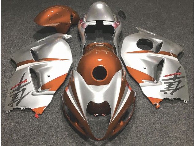 1997-2007 Gloss Orange and Silver Suzuki GSXR 1300 Motorcycle Fairing UK 1997-2007 Gloss Orange and Silver Suzuki GSXR 1300 Motorcycle Fairing UK