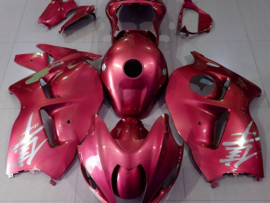 1997-2007 Gloss Red & Silver Suzuki GSXR 1300 Motorcycle Fairing UK