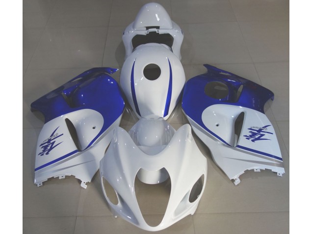 1997-2007 Gloss White & Deep Blue Suzuki GSXR 1300 Motorcycle Fairing UK 1997-2007 Gloss White & Deep Blue Suzuki GSXR 1300 Motorcycle Fairing UK