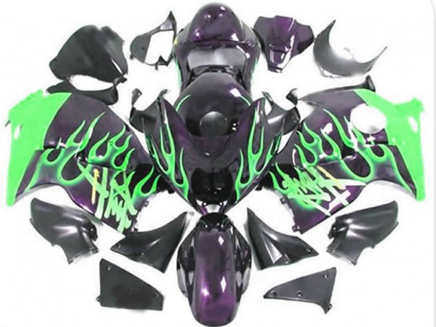 1997-2007 Green Flame Suzuki GSXR 1300 Motorcycle Fairing UK 1997-2007 Green Flame Suzuki GSXR 1300 Motorcycle Fairing UK