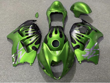 1997-2007 Green and Black Suzuki GSXR 1300 Motorcycle Fairing UK