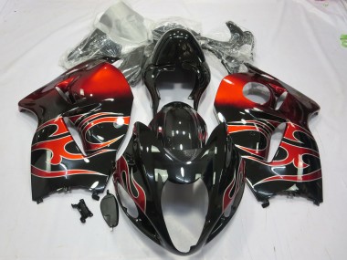 1997-2007 Red Swirl Suzuki GSXR 1300 Motorcycle Fairing UK