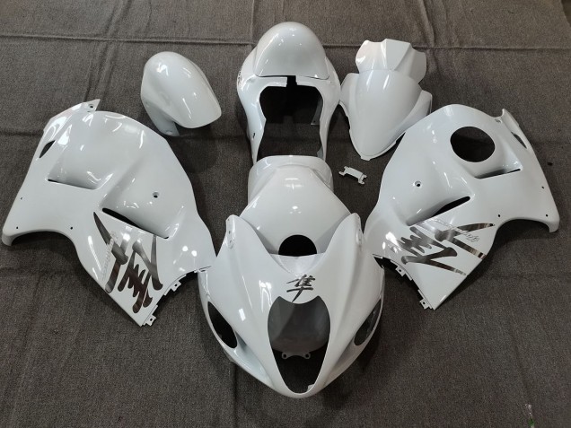 1997-2007 White Gloss OEM Style with Silver Decals Suzuki GSXR 1300 Motorcycle Fairing UK 1997-2007 White Gloss OEM Style with Silver Decals Suzuki GSXR 1300 Motorcycle Fairing UK