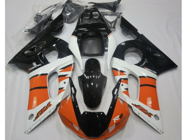 1998-2002 Gloss Orange and Black Yamaha R6 Motorcycle Fairing UK 1998-2002 Gloss Orange and Black Yamaha R6 Motorcycle Fairing UK