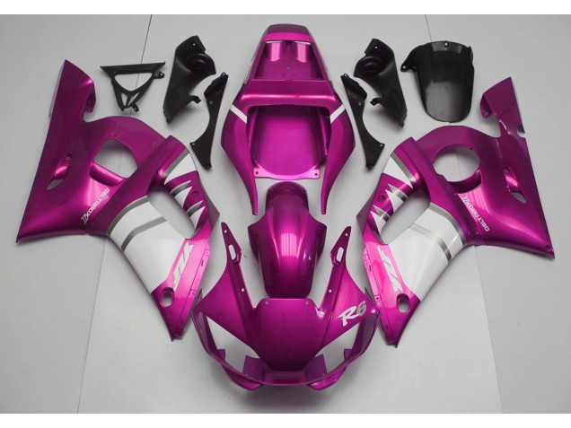 1998-2002 Pink & White Yamaha R6 Motorcycle Fairing UK 1998-2002 Pink & White Yamaha R6 Motorcycle Fairing UK