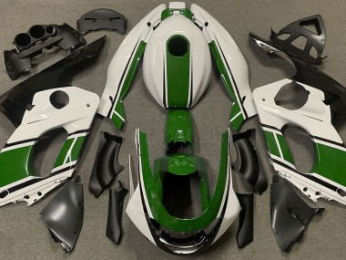 1998-2007 Gloss White and Dark Green Yamaha YZF600 Motorcycle Fairing UK