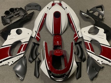1998-2007 Gloss White and Dark Red Yamaha YZF600 Motorcycle Fairing UK