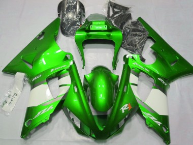 2000-2001 Electric Green & White Yamaha R1 Motorcycle Fairing UK