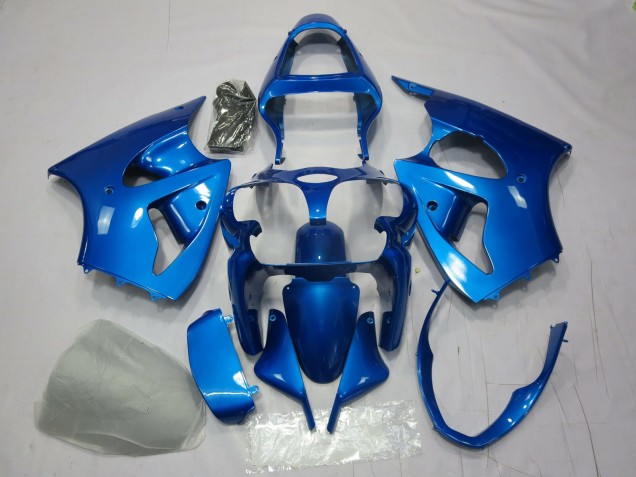 2000-2002 Blue Kawasaki ZX6R Motorcycle Fairing UK 2000-2002 Blue Kawasaki ZX6R Motorcycle Fairing UK