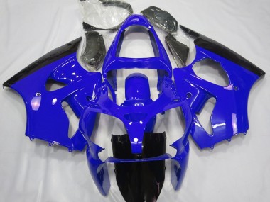 2000-2002 Gloss Blue & Black Kawasaki ZX6R Motorcycle Fairing UK