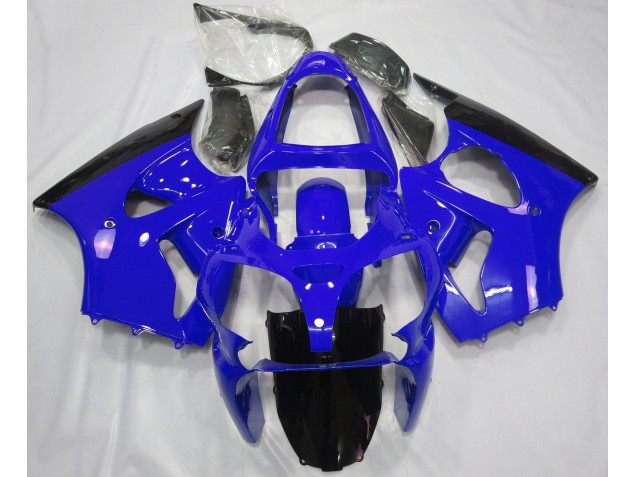 2000-2002 Gloss Blue & Black Kawasaki ZX6R Motorcycle Fairing UK