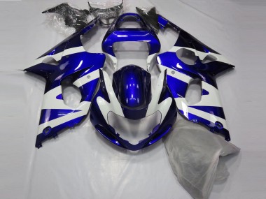 2000-2002 Gloss Blue & White Suzuki GSXR 1000 Motorcycle Fairing UK