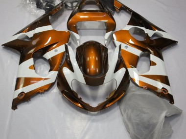 2000-2002 Gloss Orange & White Suzuki GSXR 1000 Motorcycle Fairing UK