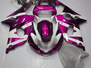 2000-2002 Gloss Pink & White Suzuki GSXR 1000 Motorcycle Fairing UK