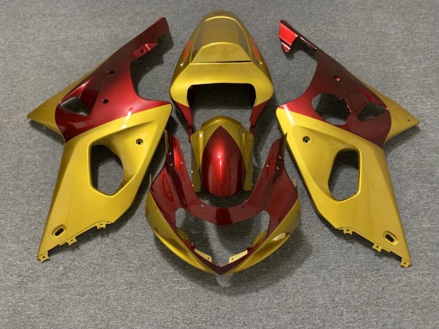 2000-2002 Gold and Red Suzuki GSXR 1000 Motorcycle Fairing UK 2000-2002 Gold and Red Suzuki GSXR 1000 Motorcycle Fairing UK