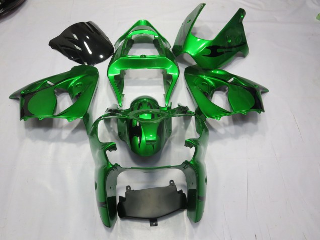 2000-2002 Green Kawasaki ZX6R Motorcycle Fairing UK 2000-2002 Green Kawasaki ZX6R Motorcycle Fairing UK