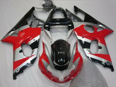 2000-2002 Red Silver OEM Style Suzuki GSXR 1000 Motorcycle Fairing UK