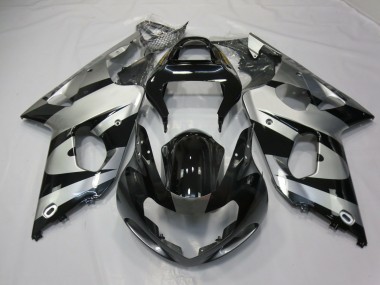 2000-2002 Silver and Black Suzuki GSXR 1000 Motorcycle Fairing UK