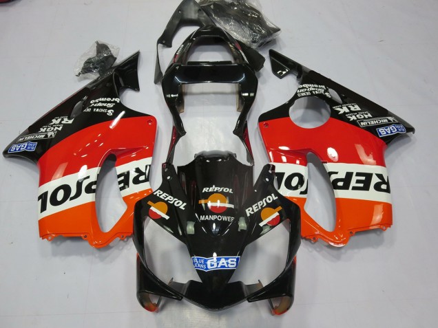 2001-2003 Black Repsol Honda CBR600 F4i Motorcycle Fairing UK 2001-2003 Black Repsol Honda CBR600 F4i Motorcycle Fairing UK