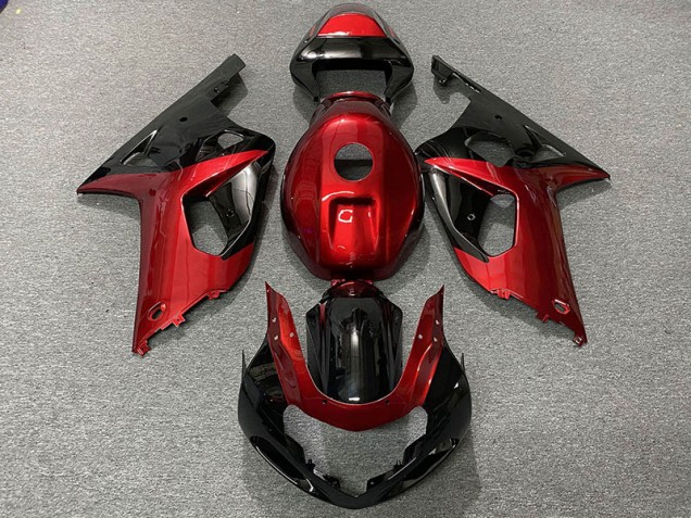 2001-2003 Gloss Red and Black Suzuki GSXR 600-750 Motorcycle Fairing UK 2001-2003 Gloss Red and Black Suzuki GSXR 600-750 Motorcycle Fairing UK
