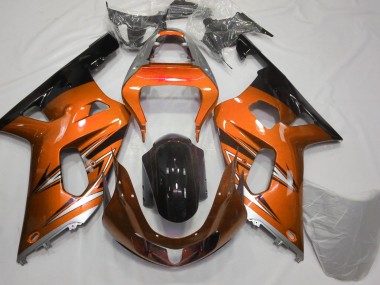 2001-2003 Orange and Silver Suzuki GSXR 600-750 Motorcycle Fairing UK