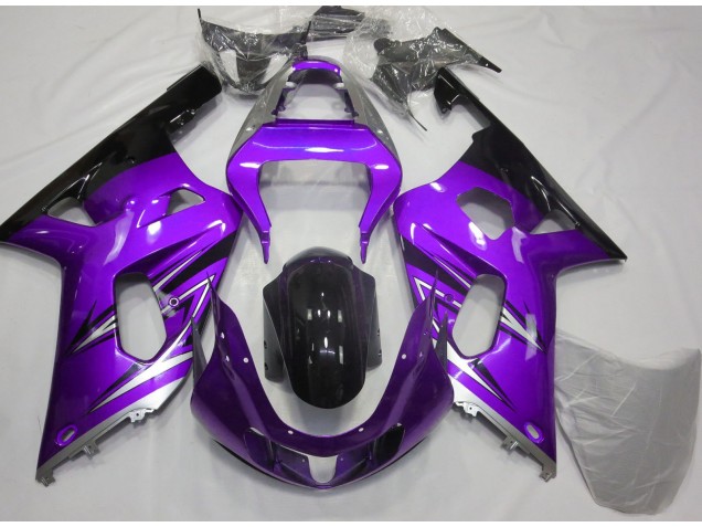 2001-2003 Purple and Silver Suzuki GSXR 600-750 Motorcycle Fairing UK 2001-2003 Purple and Silver Suzuki GSXR 600-750 Motorcycle Fairing UK
