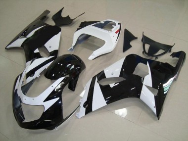 2001-2003 White and Black Suzuki GSXR 600-750 Motorcycle Fairing UK
