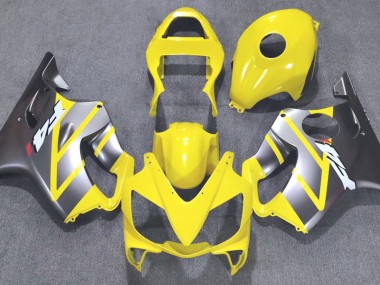2001-2003 Yellow and Matte Silver Honda CBR600 F4i Motorcycle Fairing UK