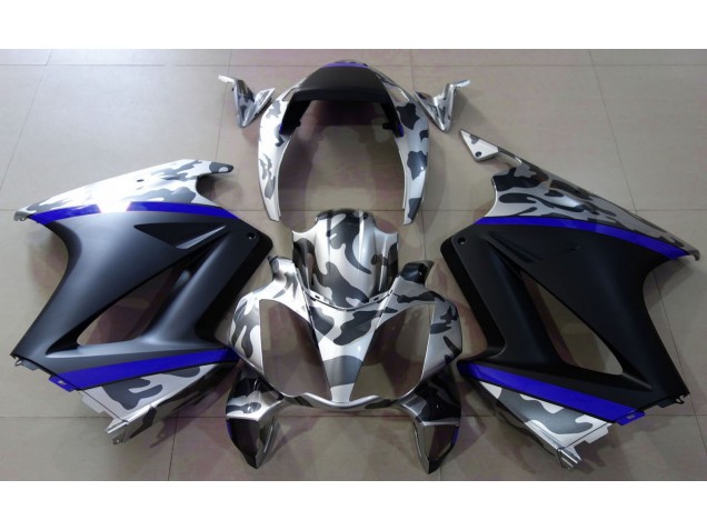 2002-2012 Gray Camouflage & Blue Honda VFR800 Motorcycle Fairing UK 2002-2012 Gray Camouflage & Blue Honda VFR800 Motorcycle Fairing UK