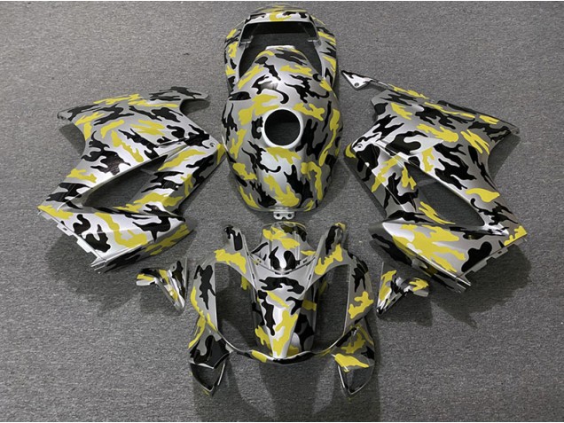 2002-2012 Yellow Camo Honda VFR800 Motorcycle Fairing UK 2002-2012 Yellow Camo Honda VFR800 Motorcycle Fairing UK