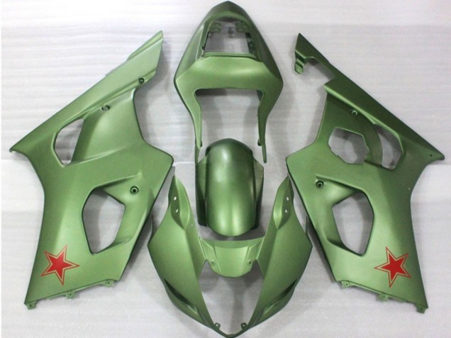 2003-2004 Army Green Suzuki GSXR 1000 Motorcycle Fairing UK 2003-2004 Army Green Suzuki GSXR 1000 Motorcycle Fairing UK