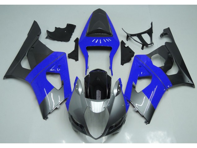 2003-2004 Blue Silver and Black Suzuki GSXR 1000 Motorcycle Fairing UK 2003-2004 Blue Silver and Black Suzuki GSXR 1000 Motorcycle Fairing UK