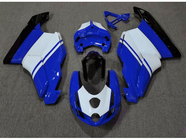 2003-2004 Gloss Blue & White Ducati 749 999 Motorcycle Fairing UK 2003-2004 Gloss Blue & White Ducati 749 999 Motorcycle Fairing UK
