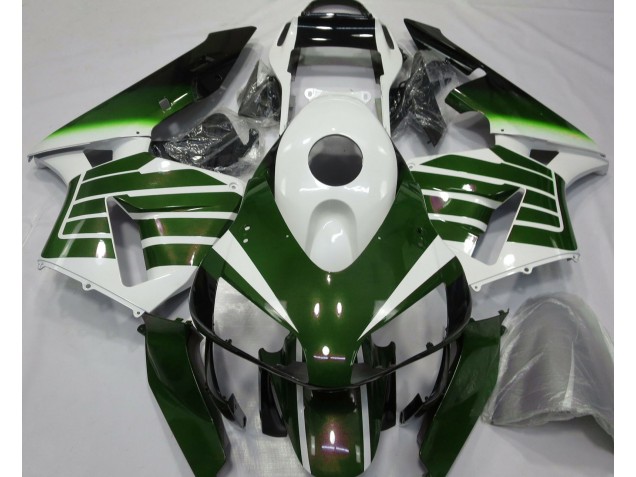 2003-2004 Gloss White & Green Fade Honda CBR600RR Motorcycle Fairing UK 2003-2004 Gloss White & Green Fade Honda CBR600RR Motorcycle Fairing UK