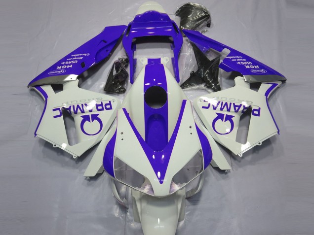 2003-2004 Gloss White and Blue PRAMAC Honda CBR600RR Motorcycle Fairing UK 2003-2004 Gloss White and Blue PRAMAC Honda CBR600RR Motorcycle Fairing UK