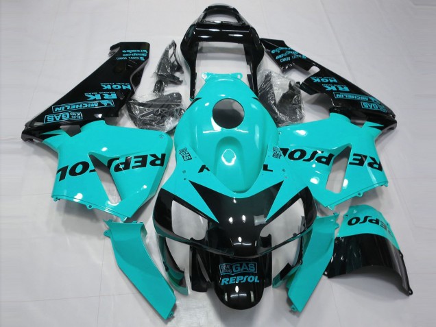 2003-2004 Light Blue Repsol Honda CBR600RR Motorcycle Fairing UK 2003-2004 Light Blue Repsol Honda CBR600RR Motorcycle Fairing UK