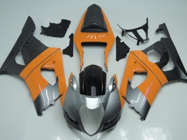 2003-2004 Light Orange Silver and Black Suzuki GSXR 1000 Motorcycle Fairing UK