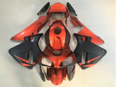 2003-2004 Orange and Matte Black Honda CBR600RR Motorcycle Fairing UK