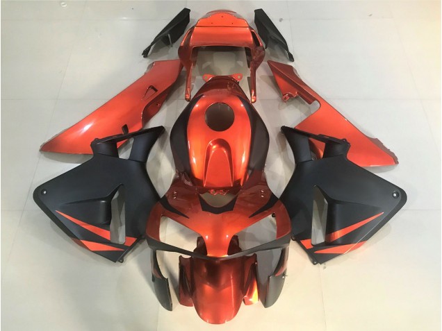 2003-2004 Orange and Matte Black Honda CBR600RR Motorcycle Fairing UK 2003-2004 Orange and Matte Black Honda CBR600RR Motorcycle Fairing UK