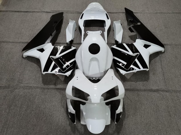 2003-2004 Pearl White and Black Honda CBR600RR Motorcycle Fairing UK 2003-2004 Pearl White and Black Honda CBR600RR Motorcycle Fairing UK