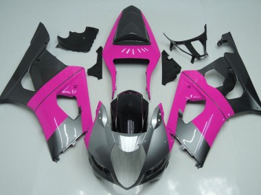 2003-2004 Pink Silver and Black Suzuki GSXR 1000 Motorcycle Fairing UK