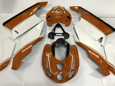 2003-2004 White Orange and Black Ducati 749 999 Motorcycle Fairing UK