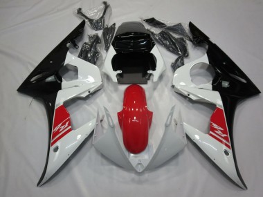 2003-2005 Black White and Red Yamaha R6 Motorcycle Fairing UK