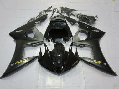2003-2005 Matte Black Gold Yamaha R6 Motorcycle Fairing UK